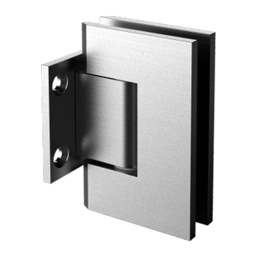 50007 - WALL TO GLASS SHORT BACK PLATE HEAVY DUTY SQUARE EDGE ADJUSTABLE HINGE