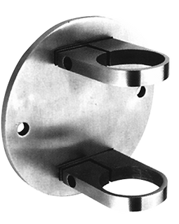 10018-R - POST MOUNTING BRACKET WITH BASE PLATE - ROUND