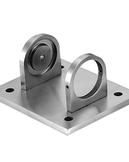 10018-SQ - POST MOUNTING BRACKET WITH SQUARE BASE PLATE