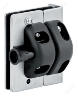 10911 - 90° GLASS TO WALL MAGNETIC LATCH LOCK