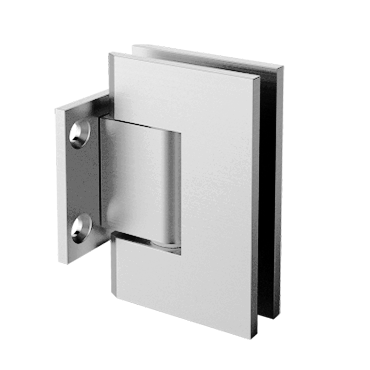 30007 - WALL TO GLASS SHORT PLATE SQUARE EDGE HINGE