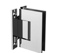 30010 - WALL TO GLASS H-PLATE HEAVY DUTY SQUARE EDGE HINGE
