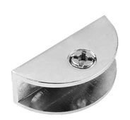 35028 - HALF MOON GLASS SHELF CLIP 1/4" (6mm) & 3/8" (10mm)