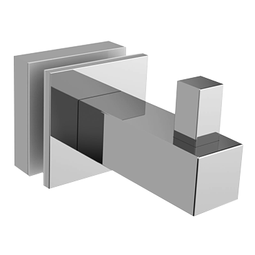 35032C - GLASS MOUNTED SQUARE ROBE HOOK