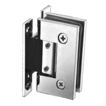 50010 - WALL TO GLASS H-PLATE HEAVY DUTY SQUARE EDGE ADJUSTABLE HINGE