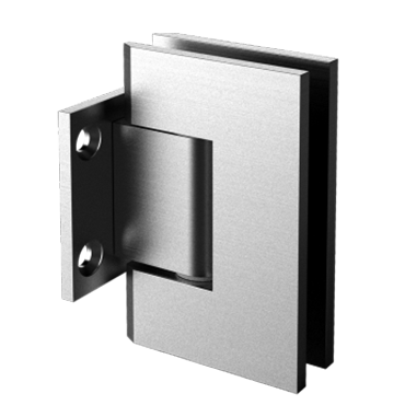 50079 - WALL TO GLASS SHORT PLATE HEAVY DUTY SQUARE EDGE ADJUSTABLE HINGE
