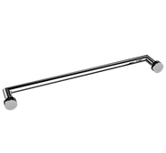 60180-MTS - ø19 MITERED SINGLE SIDE TOWEL BAR 18"