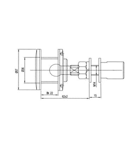 701-R11 - ARTICULATED ROUTEL - FLAT HEAD