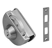 71105 - GLASS DOOR LOCK W/ STRIKE PLATE