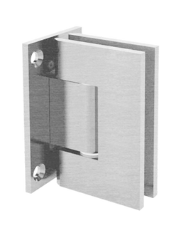 30001 - WALL TO GLASS FULL BACK PLATE SQUARE EDGE HINGE