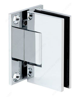 30001 - WALL TO GLASS FULL BACK PLATE SQUARE EDGE HINGE
